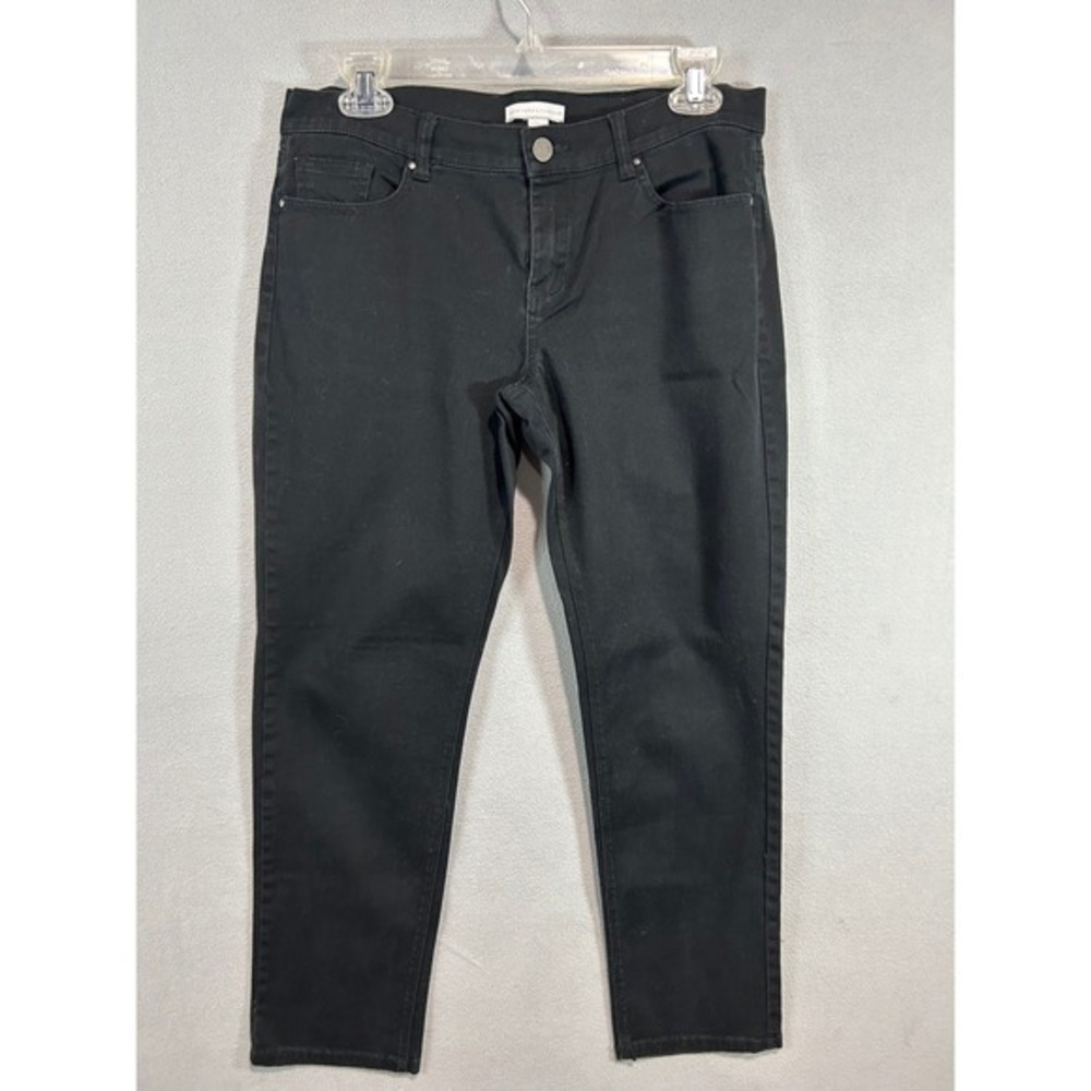 New York & Co Jeans Women 4 Black Skinny Ankle Stretch Denim Streetwear Work